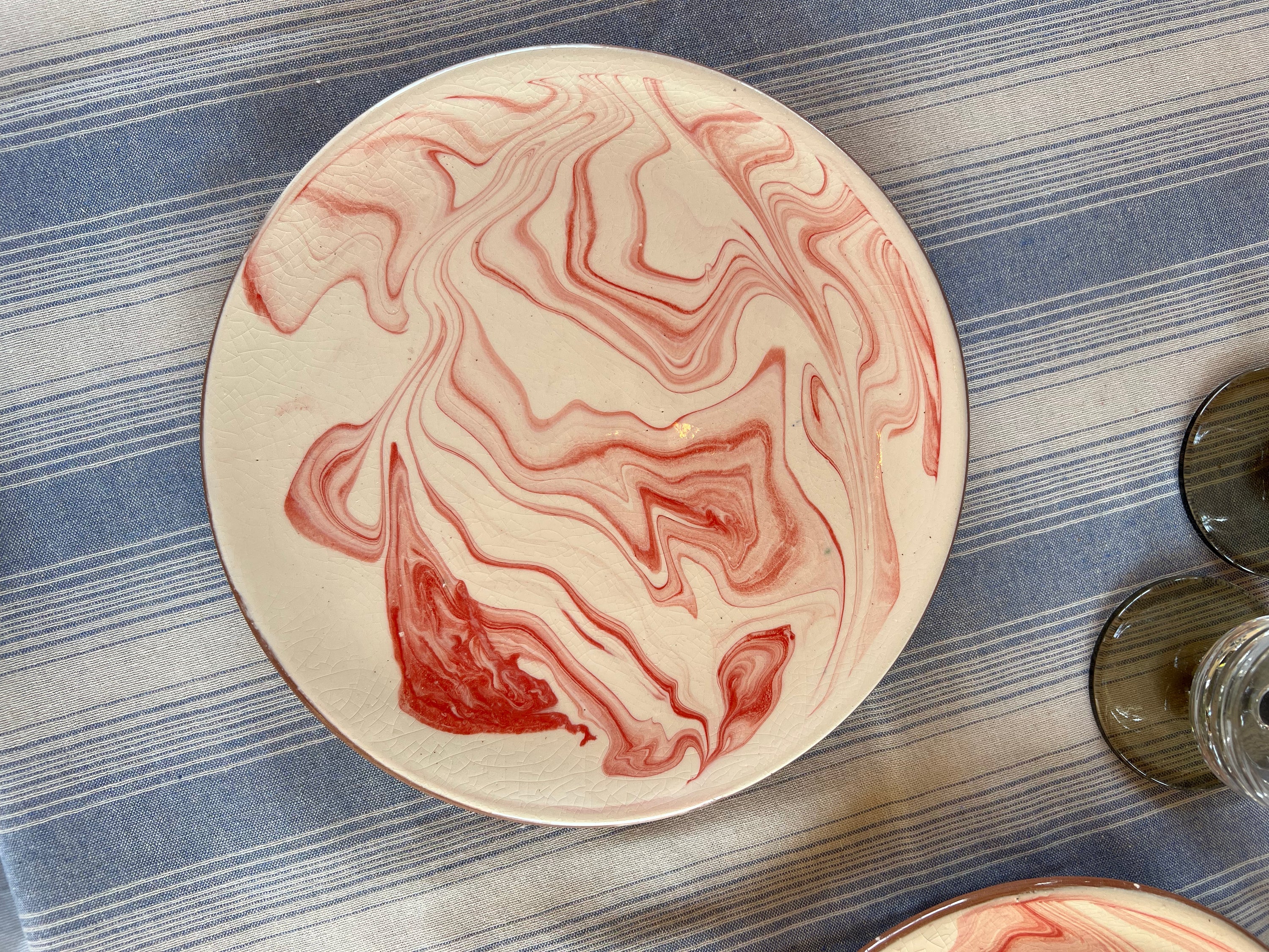 Pink Hand Made Plate