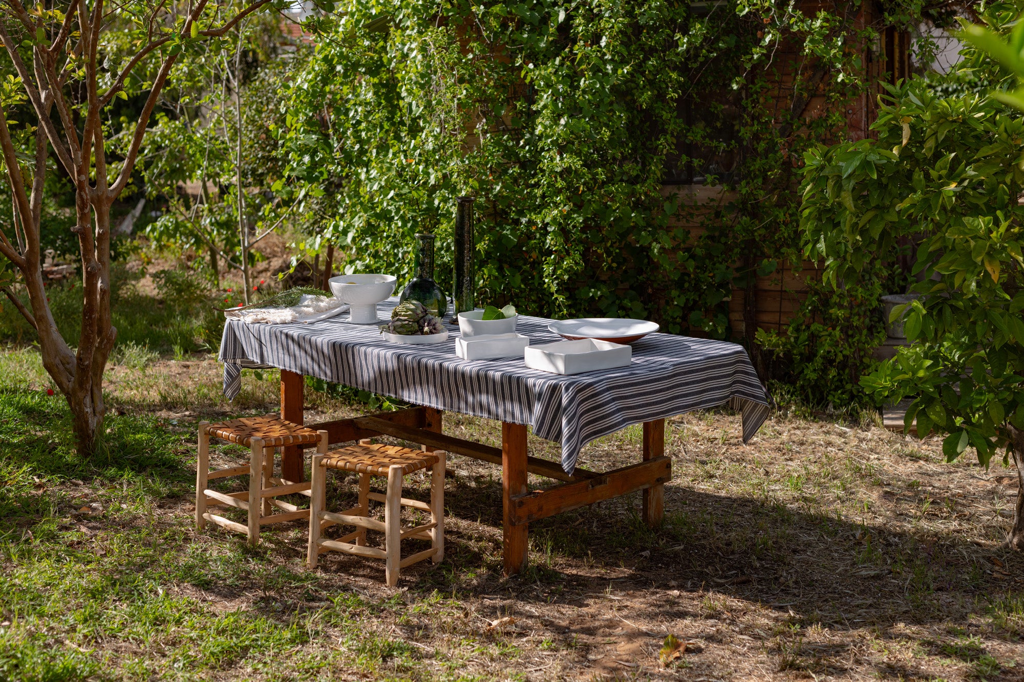 Blue & White tablecloth