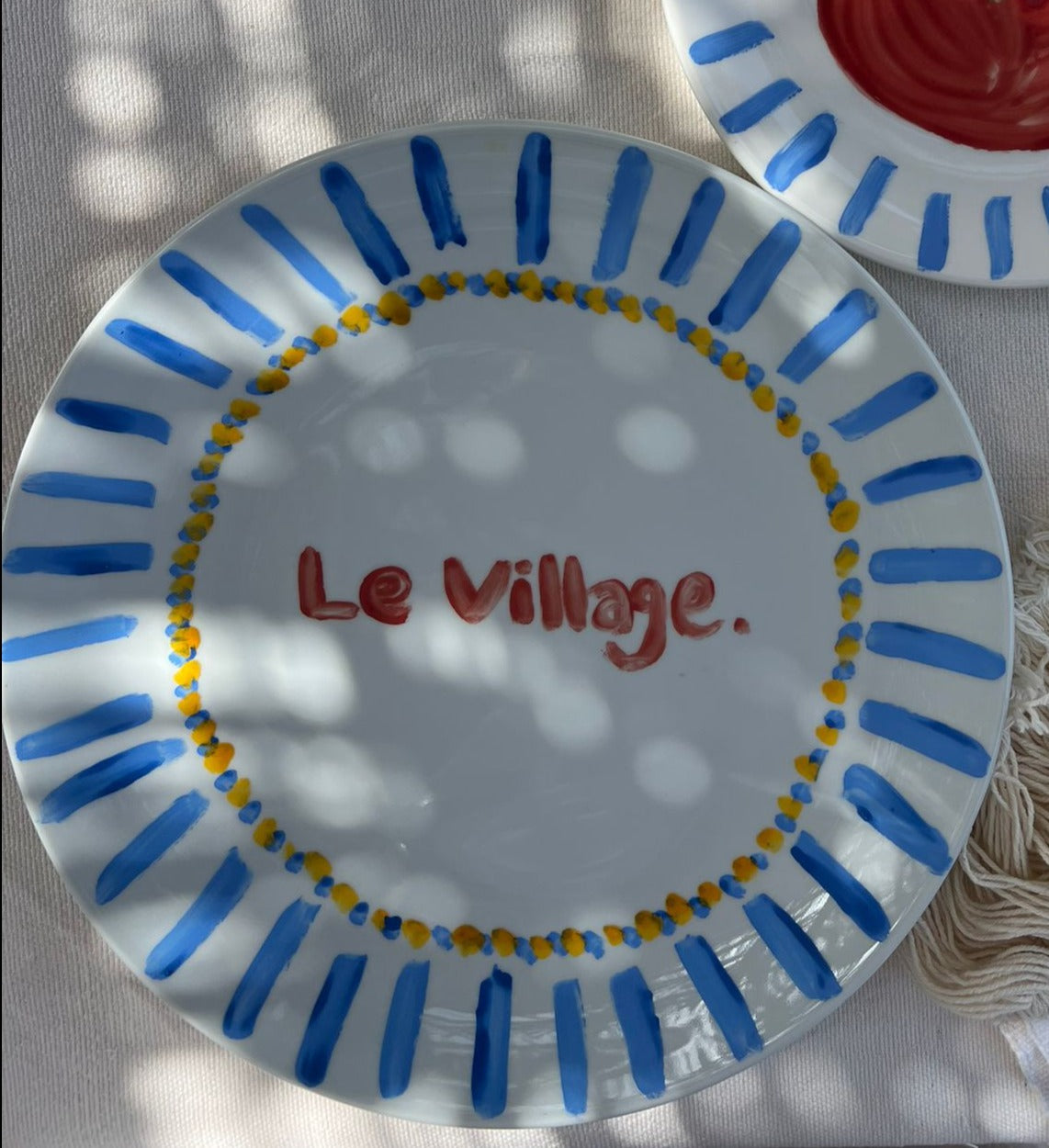 Le Village Main Course Plate-Blue